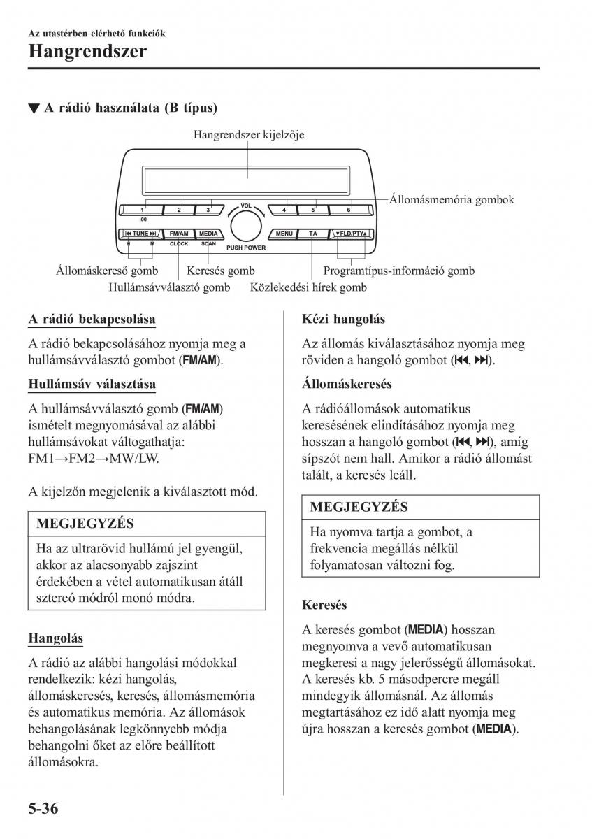 Mazda 2 Demio Kezelesi utmutato / page 343