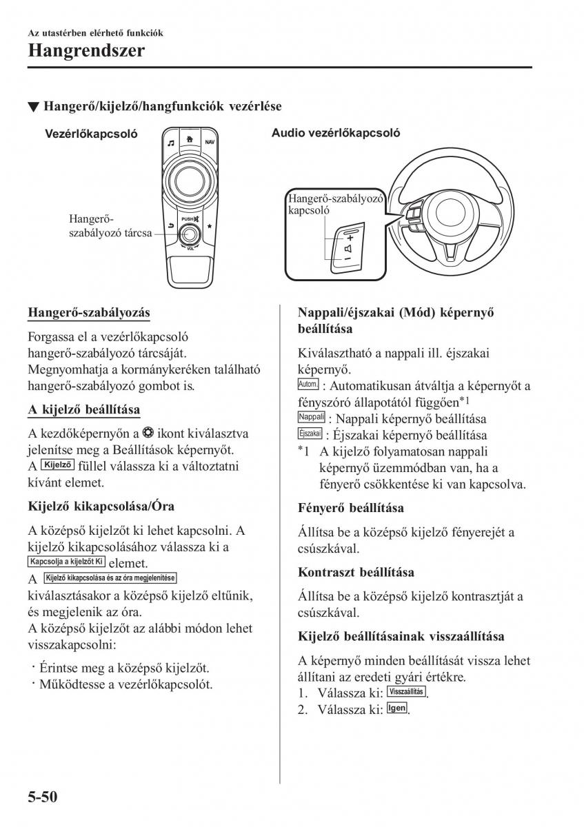 Mazda 2 Demio Kezelesi utmutato / page 357