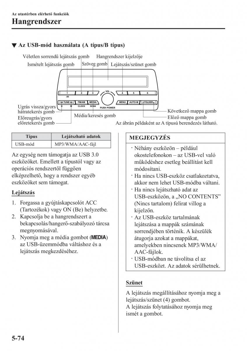 Mazda 2 Demio Kezelesi utmutato / page 381