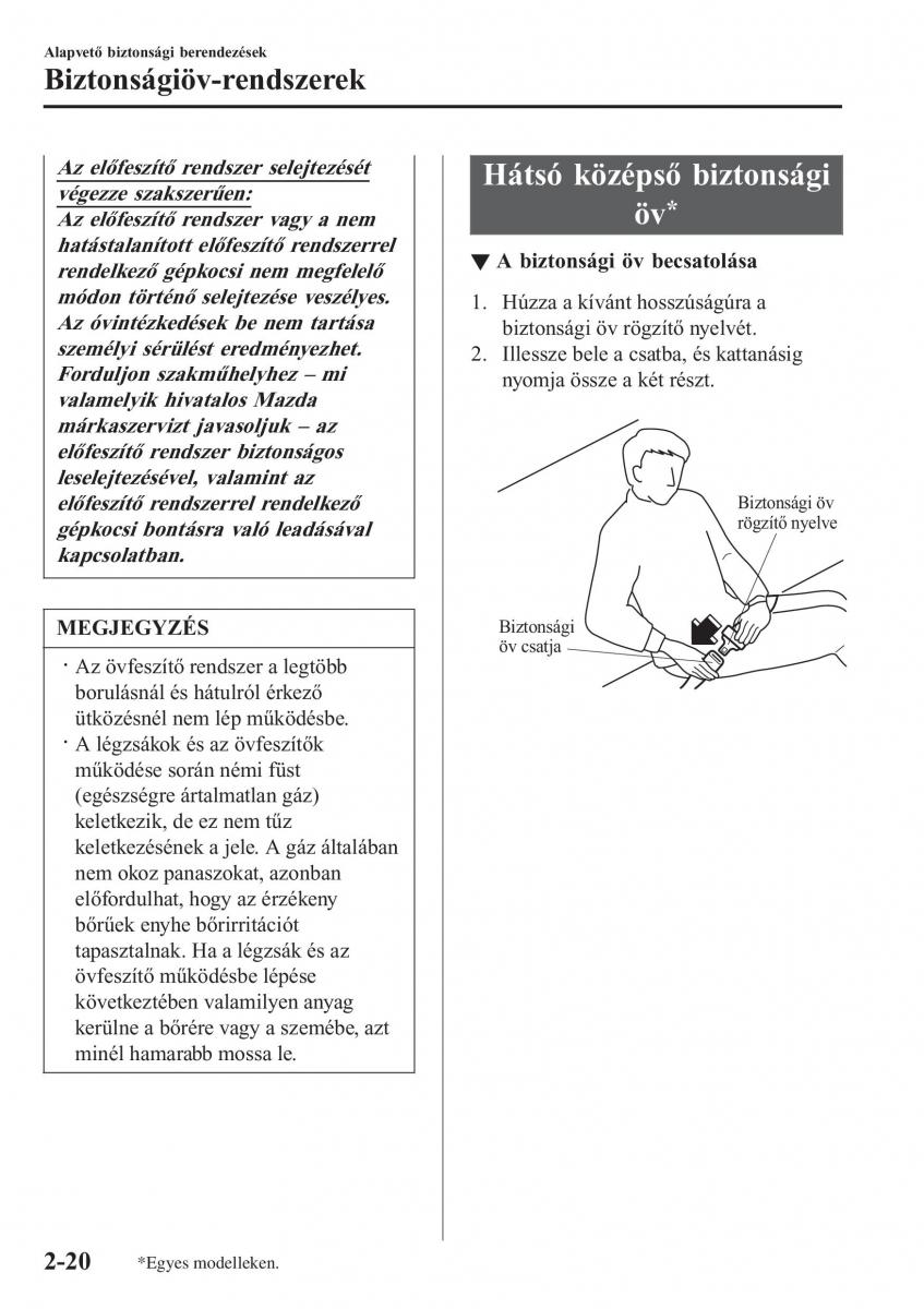 Mazda 2 Demio Kezelesi utmutato / page 41