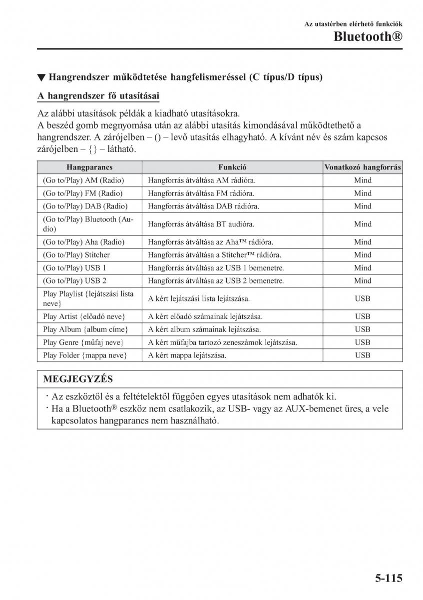 Mazda 2 Demio Kezelesi utmutato / page 422