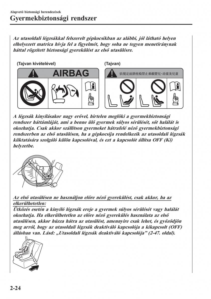 Mazda 2 Demio Kezelesi utmutato / page 45