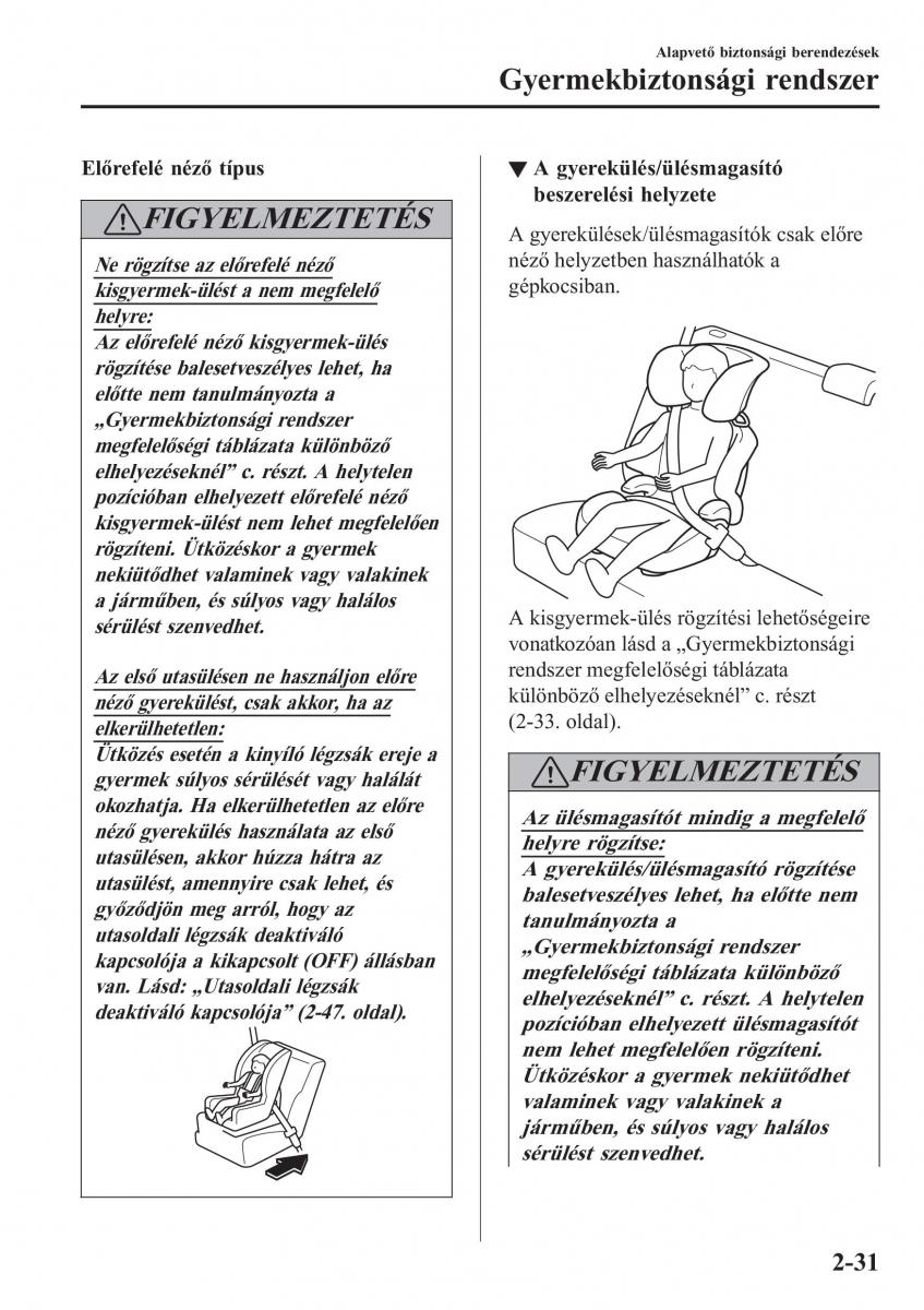 Mazda 2 Demio Kezelesi utmutato / page 52