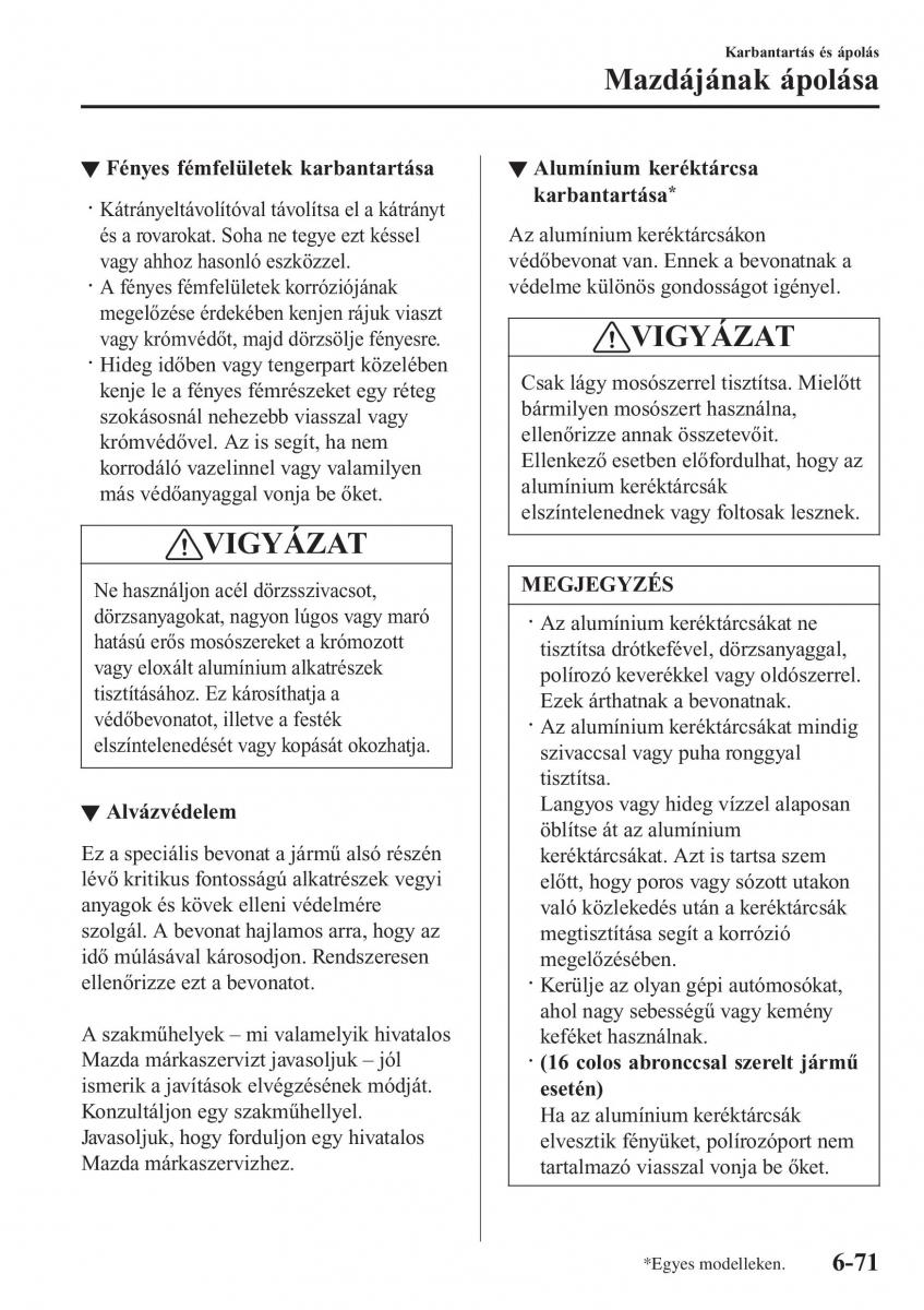 Mazda 2 Demio Kezelesi utmutato / page 536