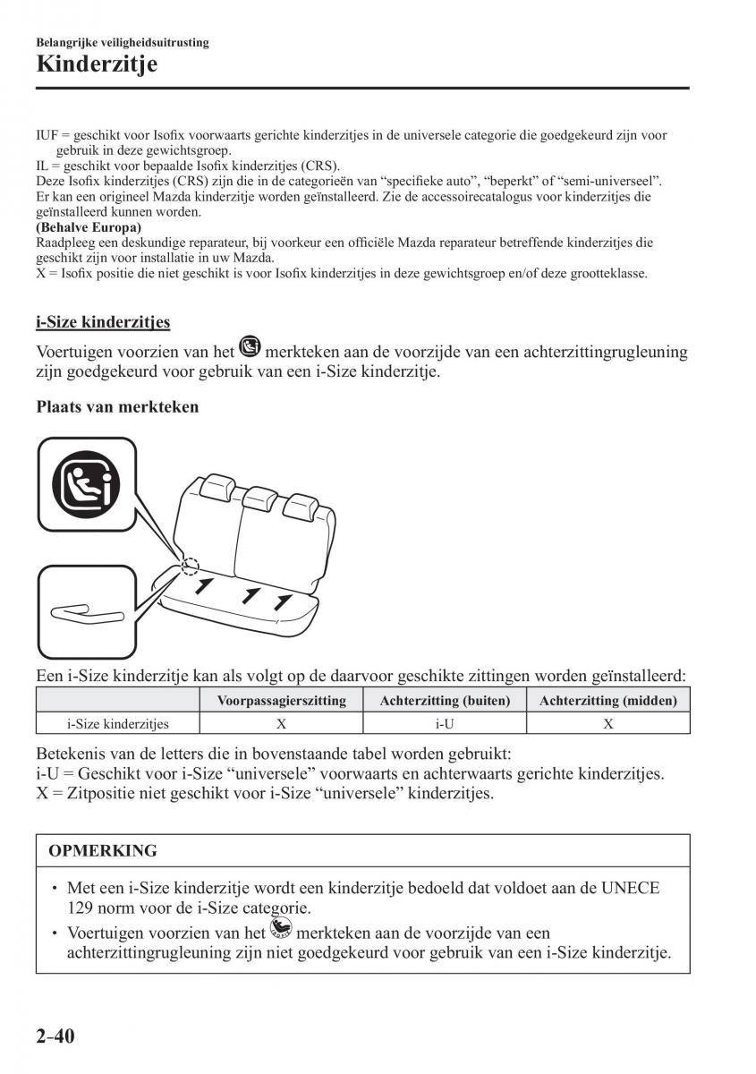 Mazda 2 Demio handleiding / page 61