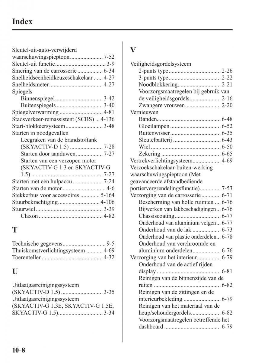 Mazda 2 Demio handleiding / page 697