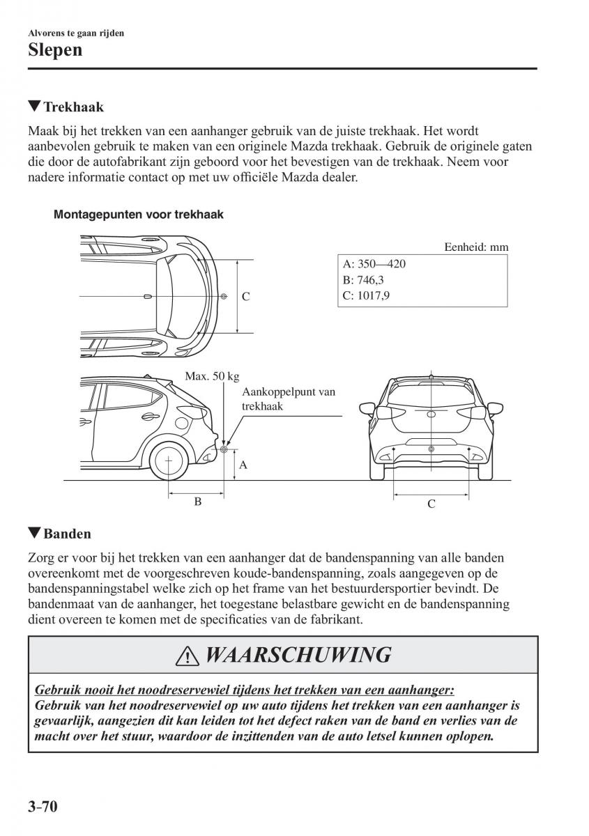 Mazda 2 Demio handleiding / page 157