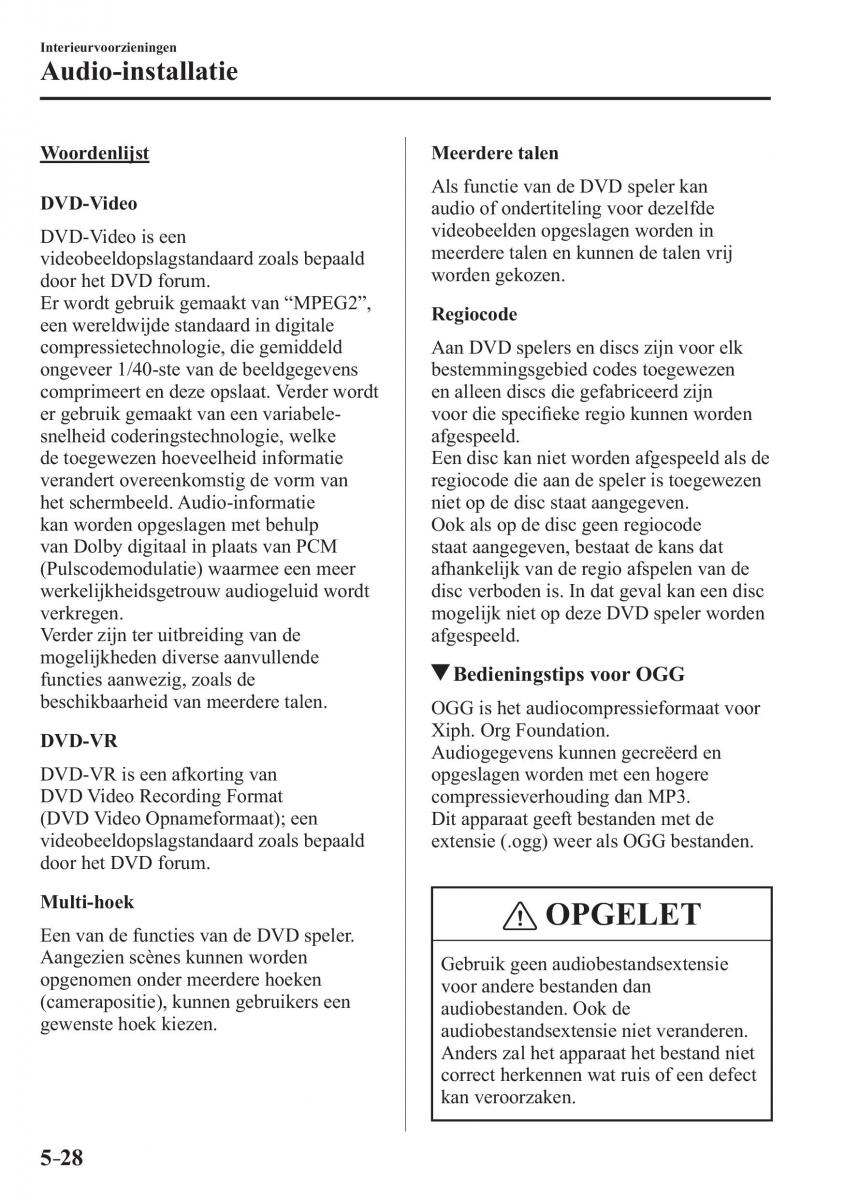 Mazda 2 Demio handleiding / page 363