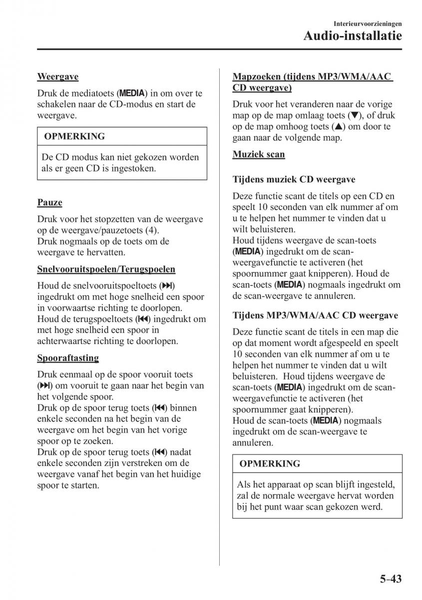 Mazda 2 Demio handleiding / page 378