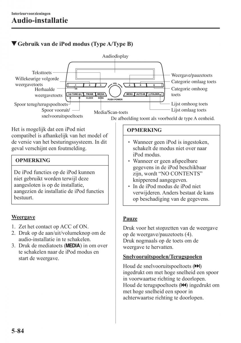 Mazda 2 Demio handleiding / page 419