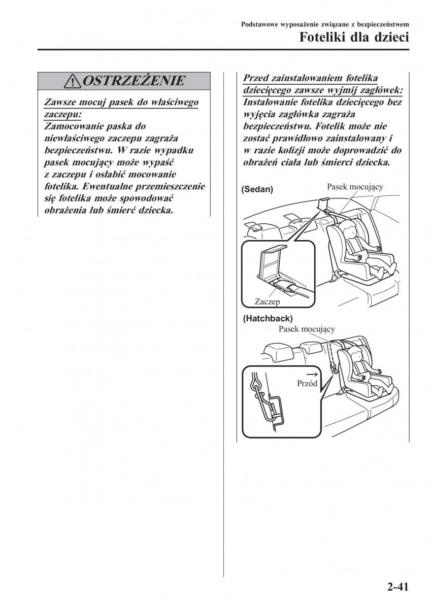 Mazda 2 Demio instrukcja obslugi / page 62