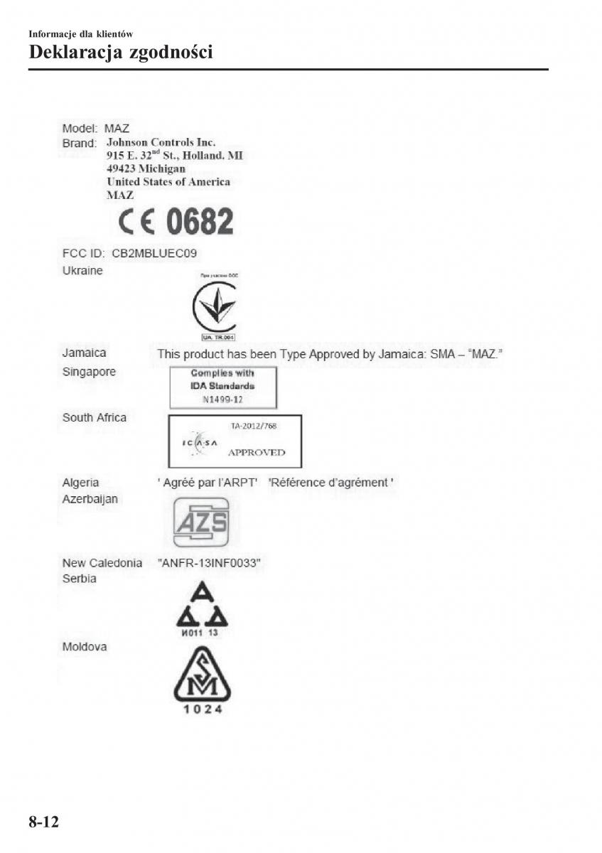 Mazda 2 Demio instrukcja obslugi / page 621