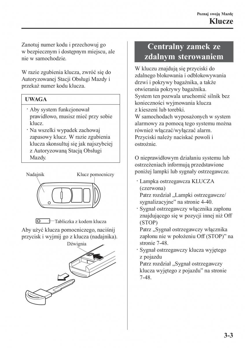 Mazda 2 Demio instrukcja obslugi / page 86