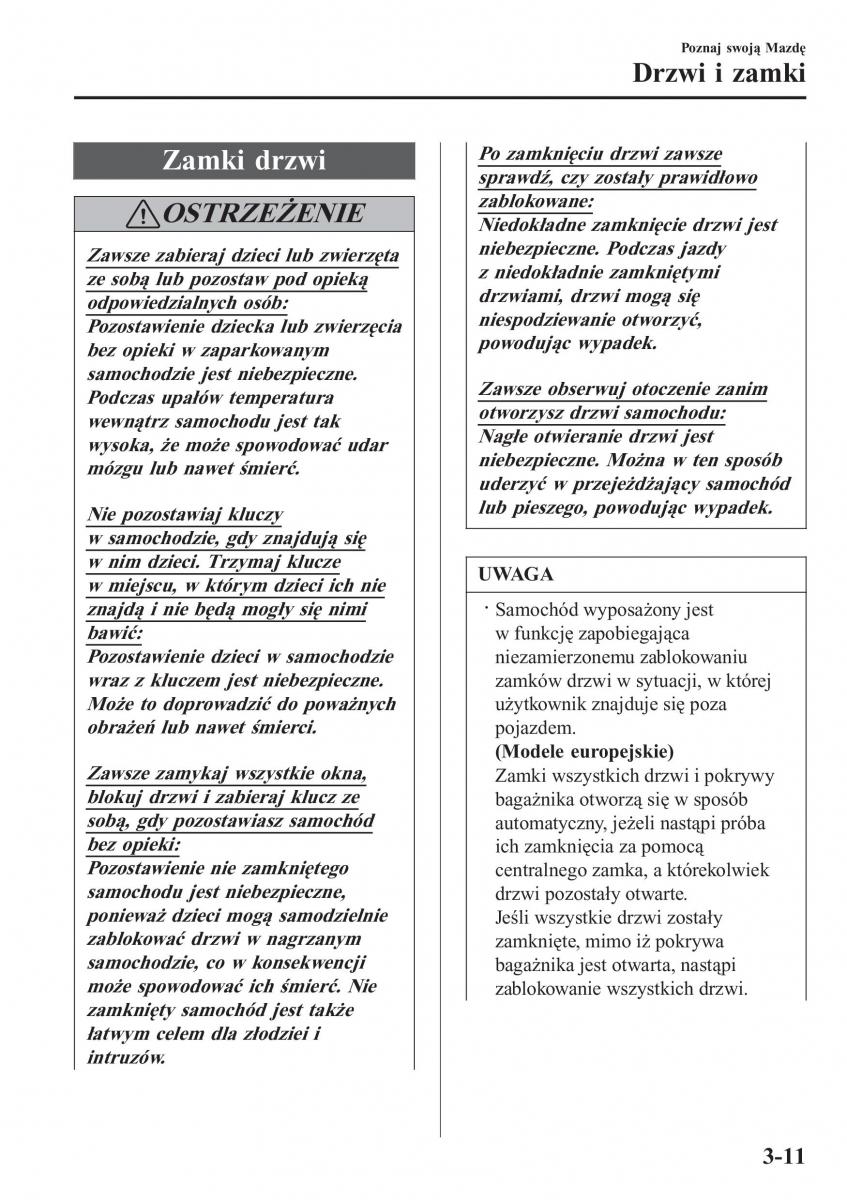 Mazda 2 Demio instrukcja obslugi / page 94