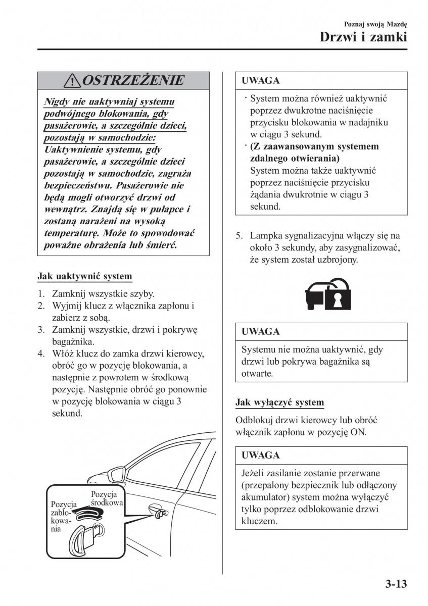 Mazda 2 Demio instrukcja obslugi / page 96