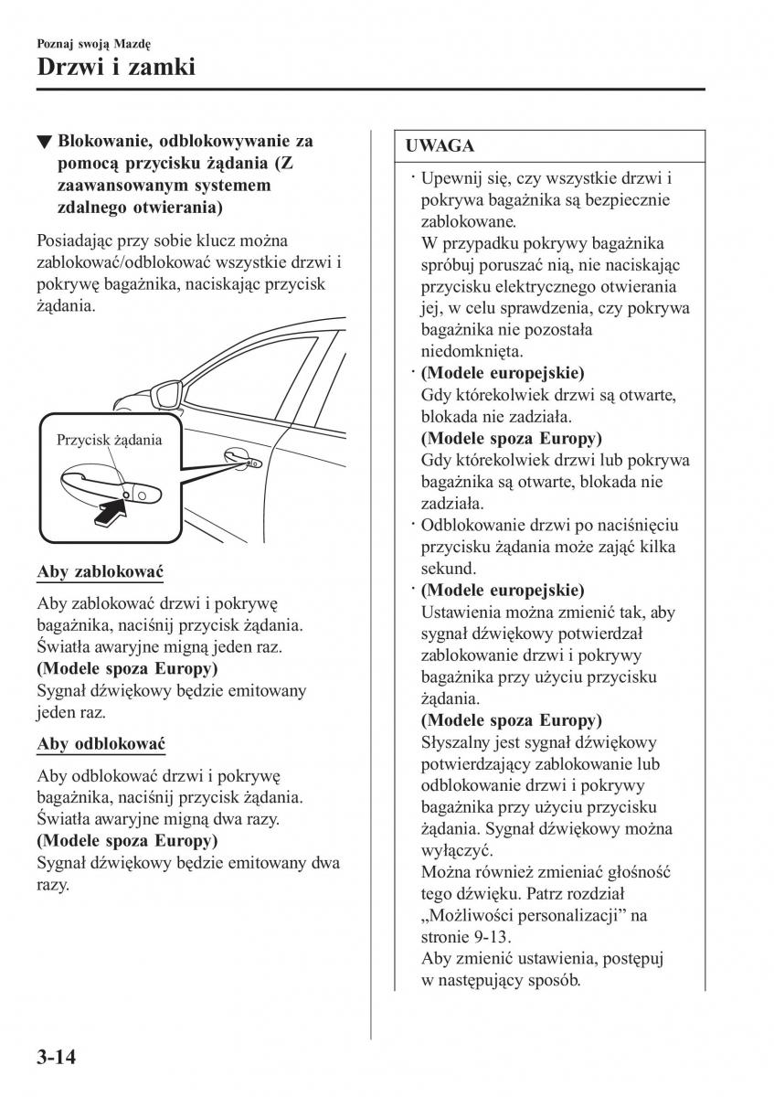 Mazda 2 Demio instrukcja obslugi / page 97