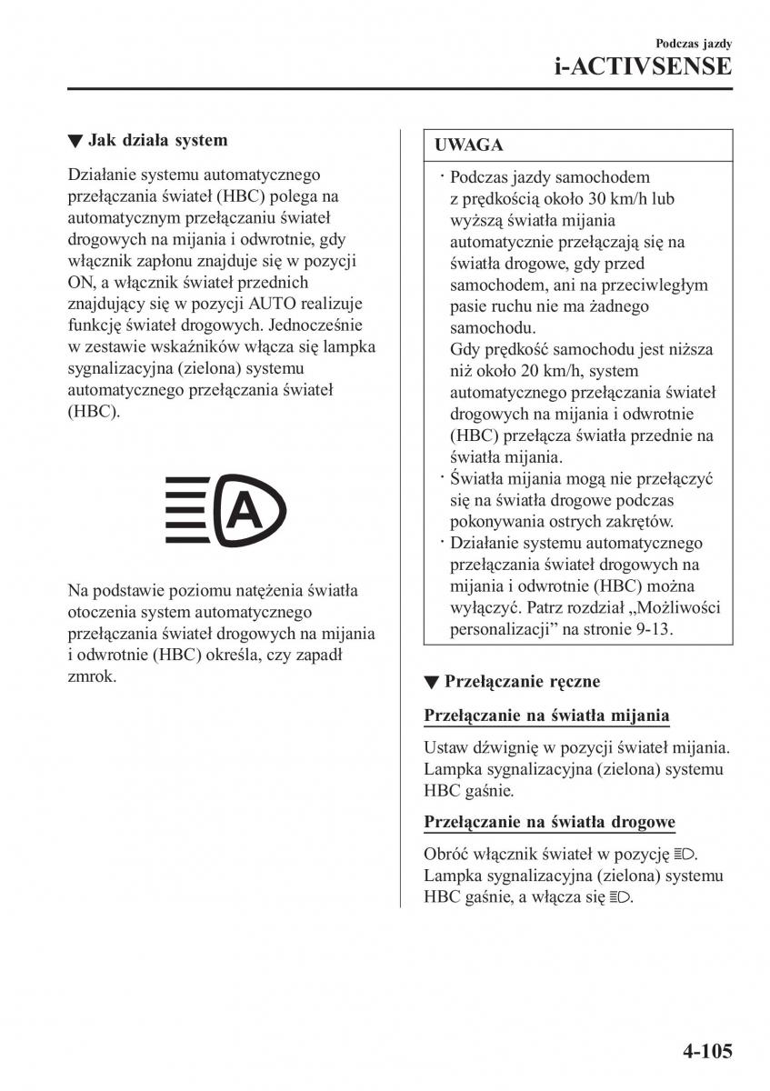 Mazda 2 Demio instrukcja obslugi / page 258