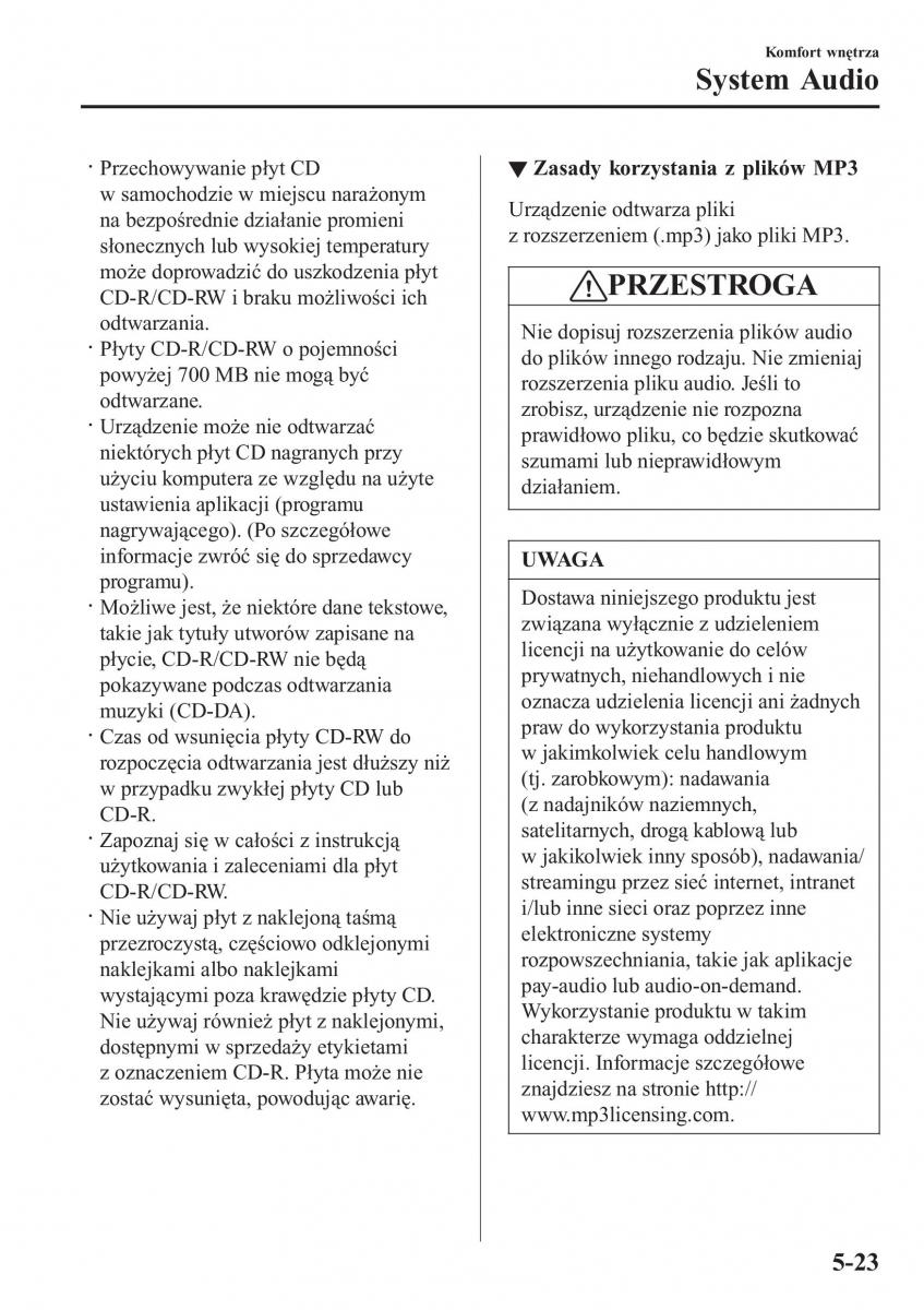 Mazda 2 Demio instrukcja obslugi / page 338