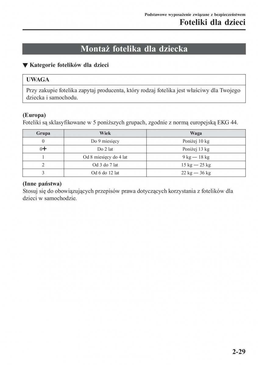 Mazda 2 Demio instrukcja obslugi / page 50