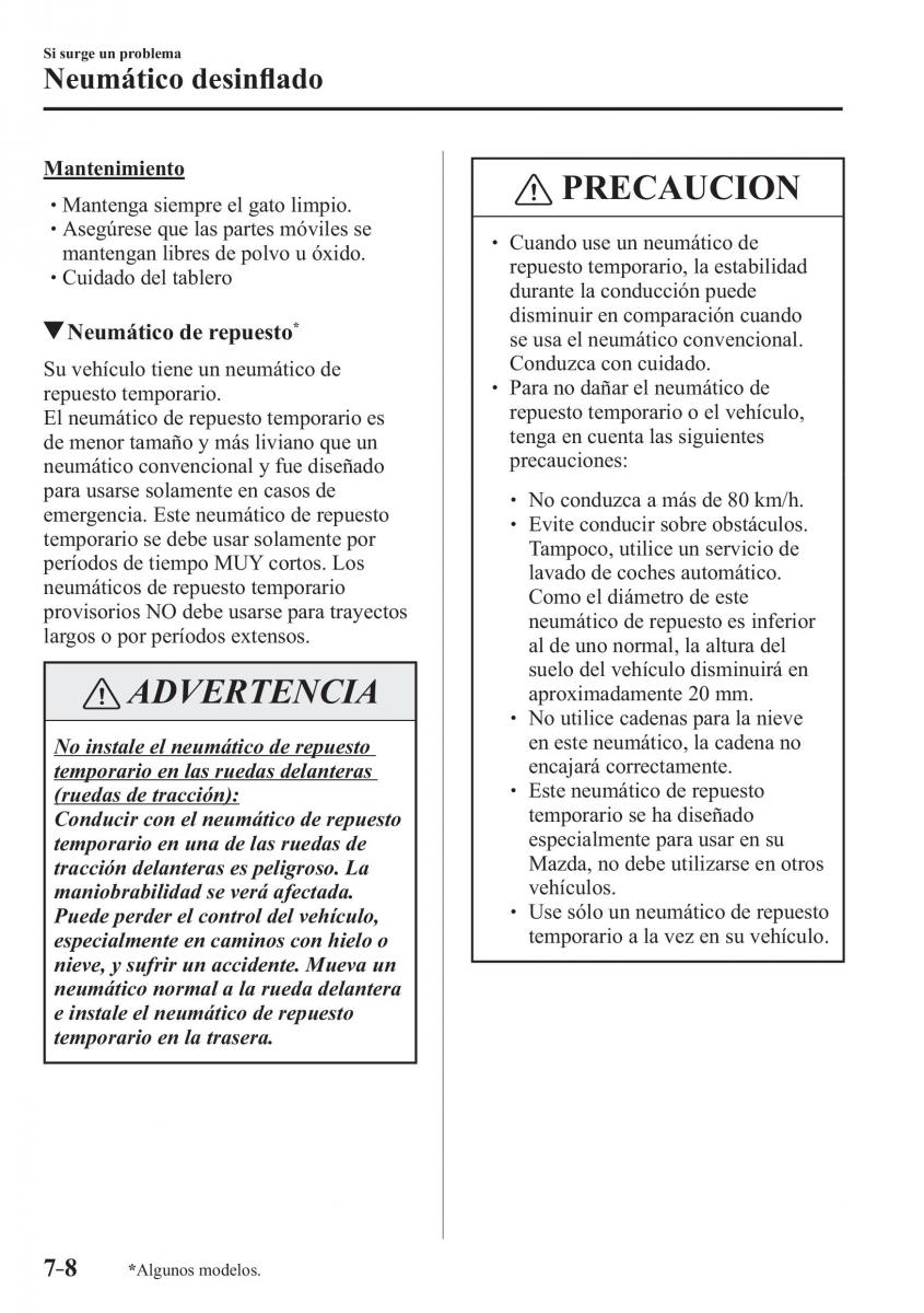 Mazda 2 Demio manual del propietario / page 579