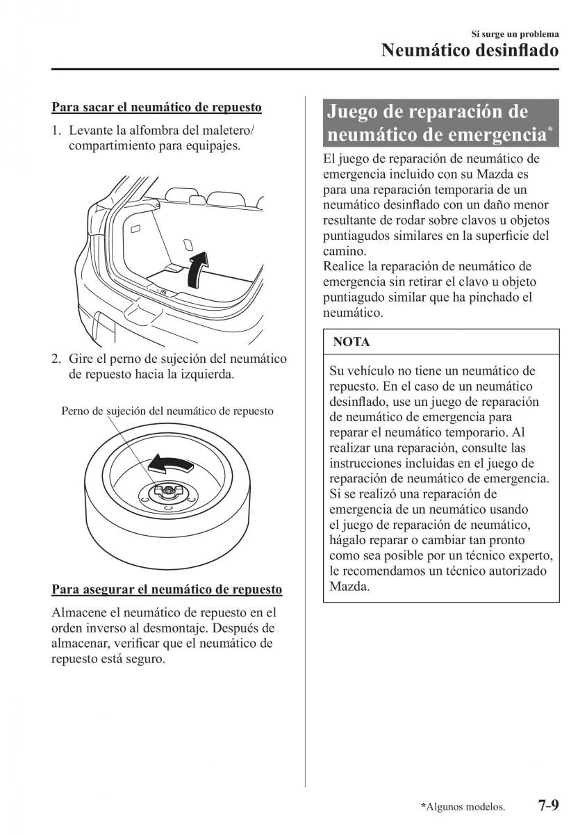 Mazda 2 Demio manual del propietario / page 580