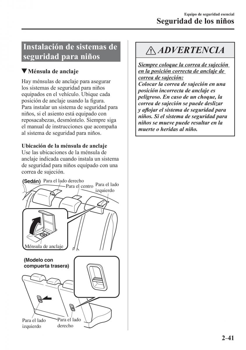 Mazda 2 Demio manual del propietario / page 62