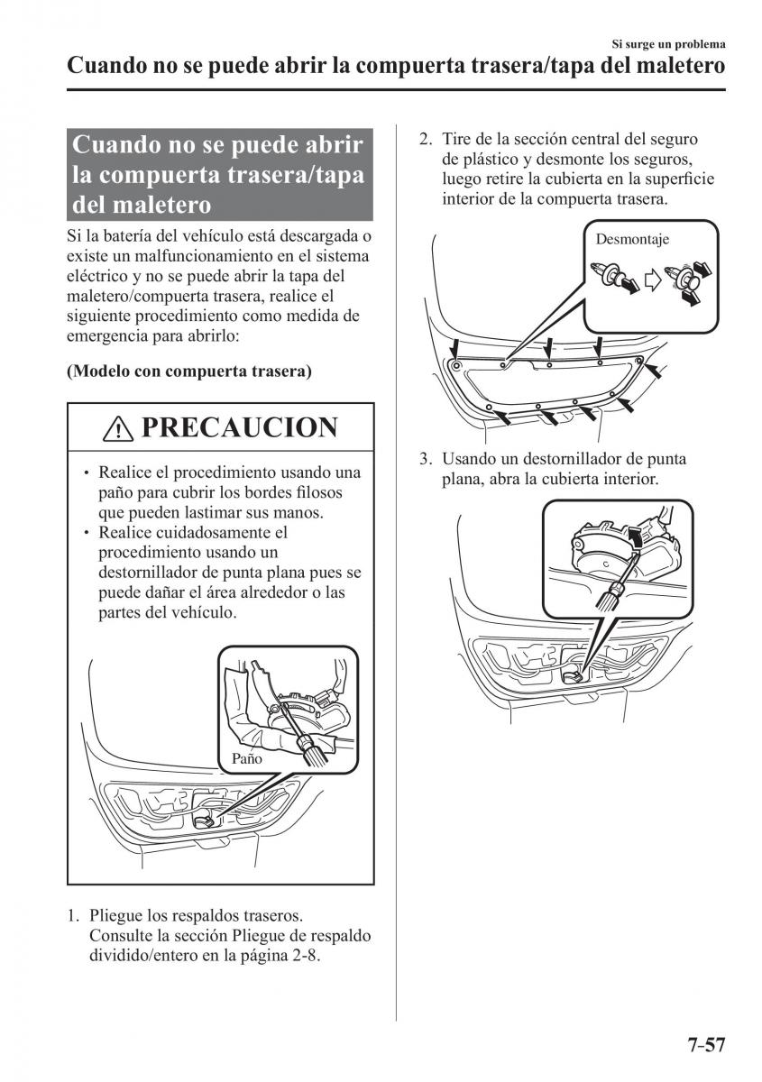 Mazda 2 Demio manual del propietario / page 628