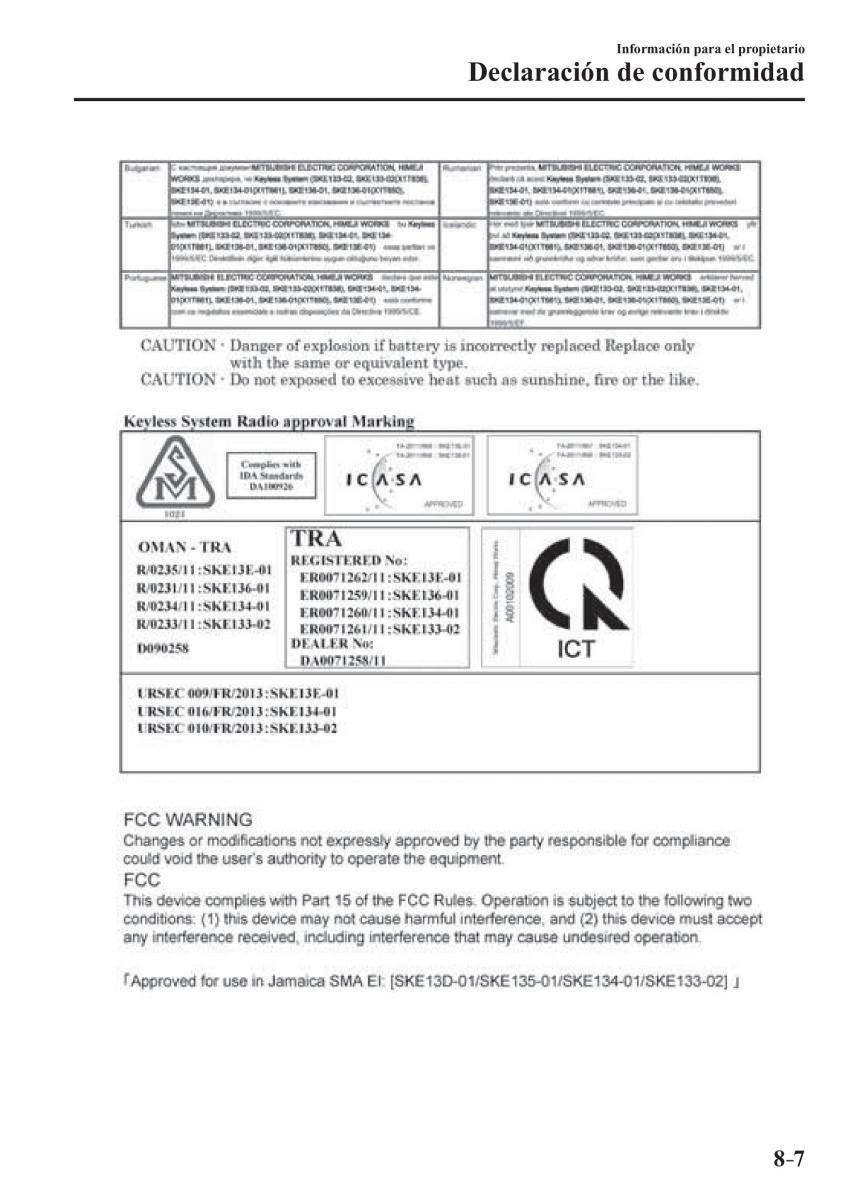 Mazda 2 Demio manual del propietario / page 638