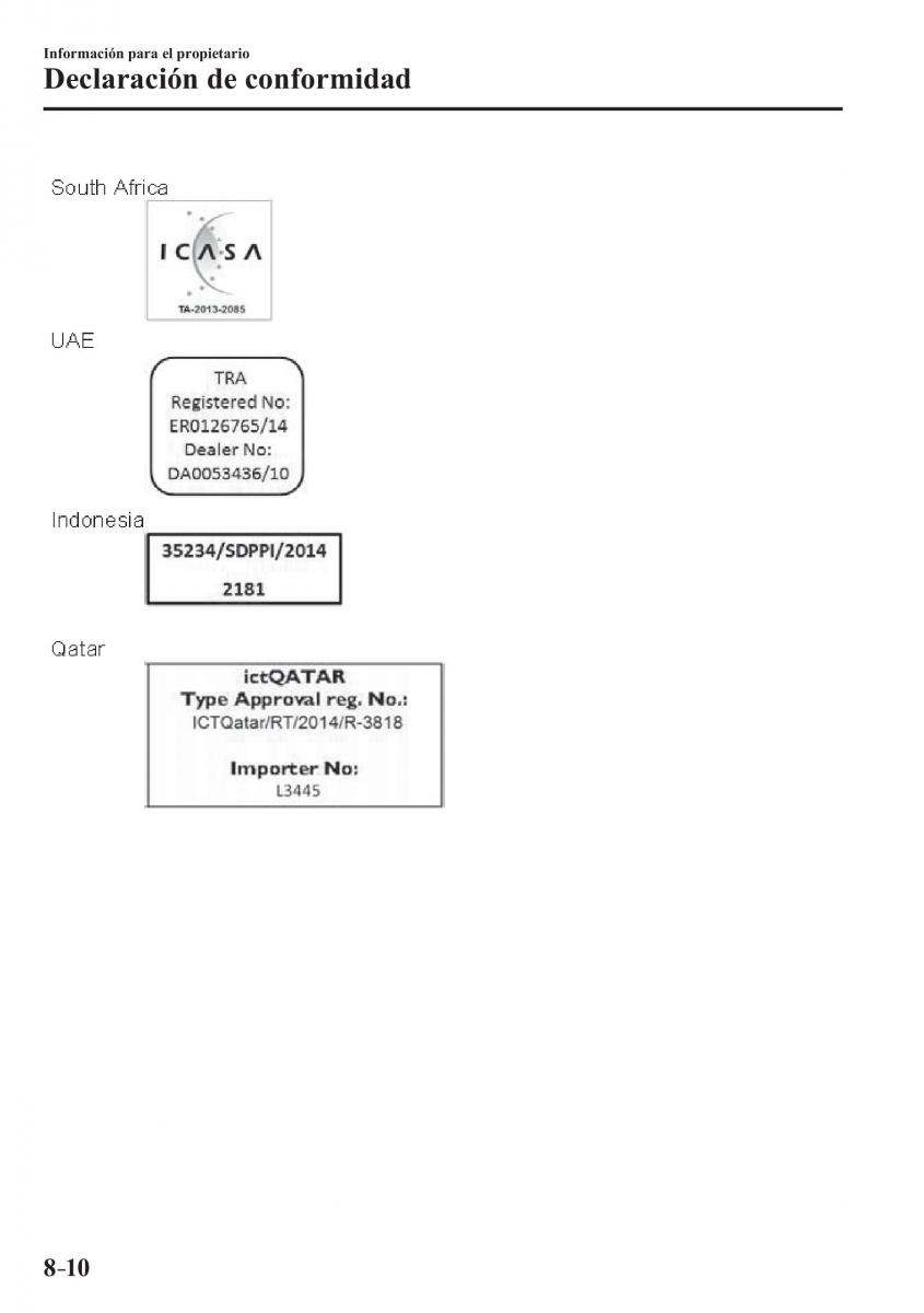 Mazda 2 Demio manual del propietario / page 641