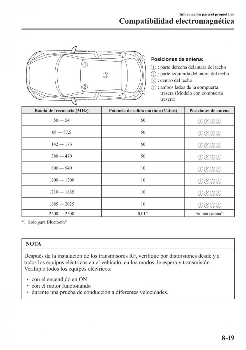 Mazda 2 Demio manual del propietario / page 650