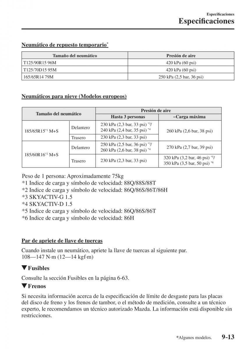 Mazda 2 Demio manual del propietario / page 666