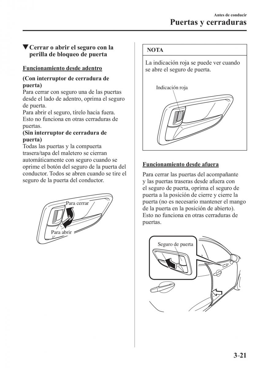 Mazda 2 Demio manual del propietario / page 108