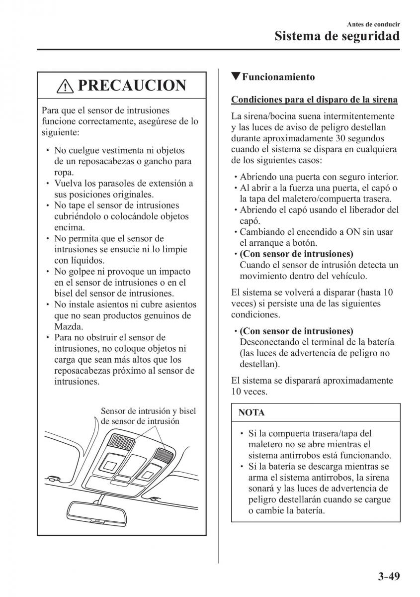 Mazda 2 Demio manual del propietario / page 136