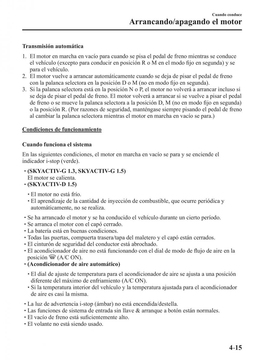 Mazda 2 Demio manual del propietario / page 172