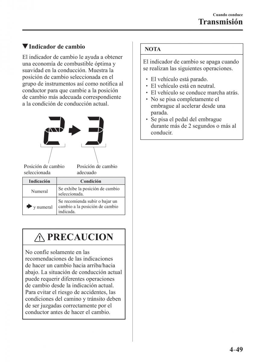 Mazda 2 Demio manual del propietario / page 206