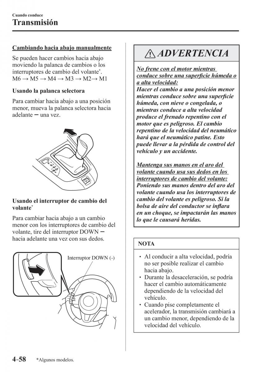 Mazda 2 Demio manual del propietario / page 215