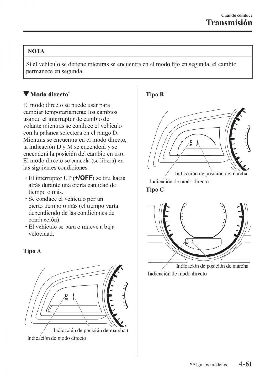 Mazda 2 Demio manual del propietario / page 218