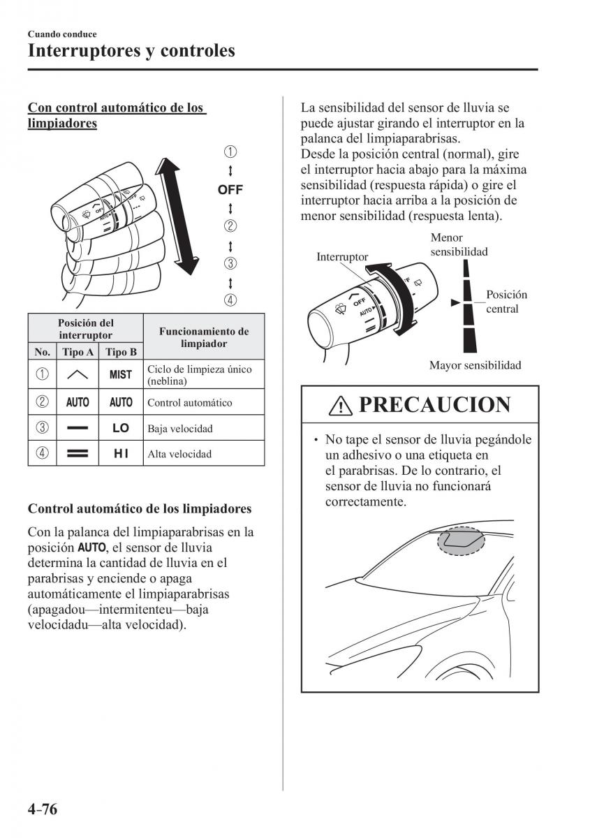 Mazda 2 Demio manual del propietario / page 233