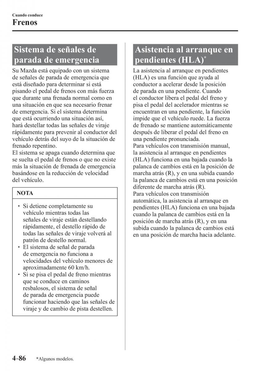 Mazda 2 Demio manual del propietario / page 243