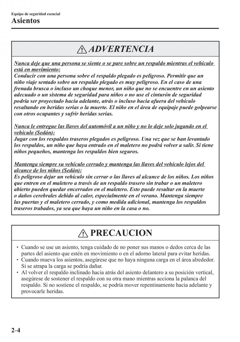 Mazda 2 Demio manual del propietario / page 25