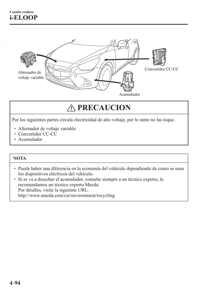 Mazda 2 Demio manual del propietario / page 251