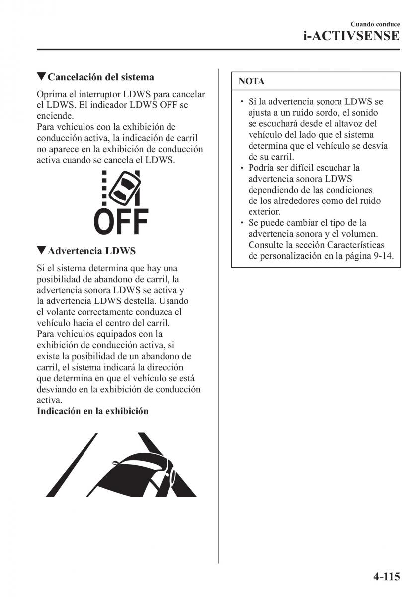 Mazda 2 Demio manual del propietario / page 272