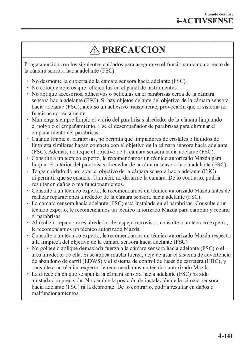 Mazda 2 Demio manual del propietario / page 298