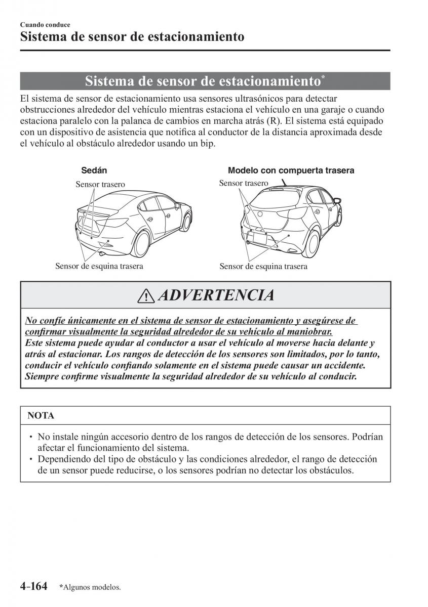 Mazda 2 Demio manual del propietario / page 321