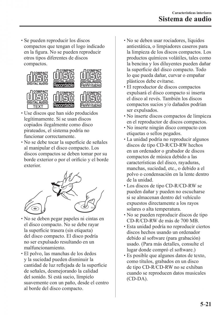 Mazda 2 Demio manual del propietario / page 346