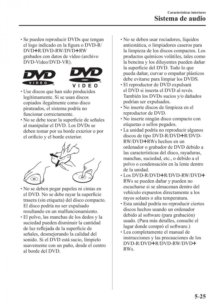 Mazda 2 Demio manual del propietario / page 350