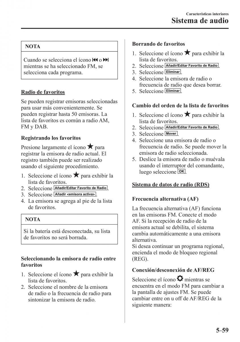 Mazda 2 Demio manual del propietario / page 384