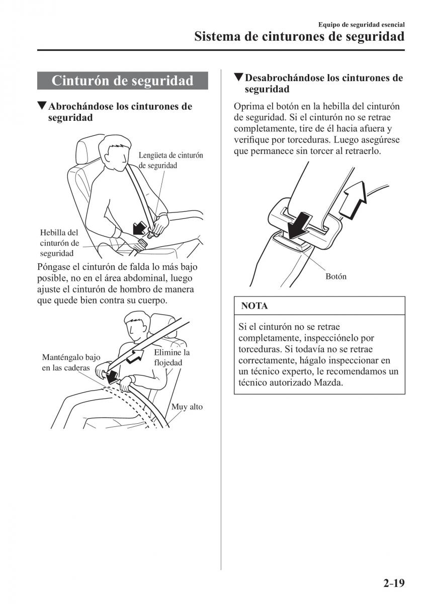 Mazda 2 Demio manual del propietario / page 40