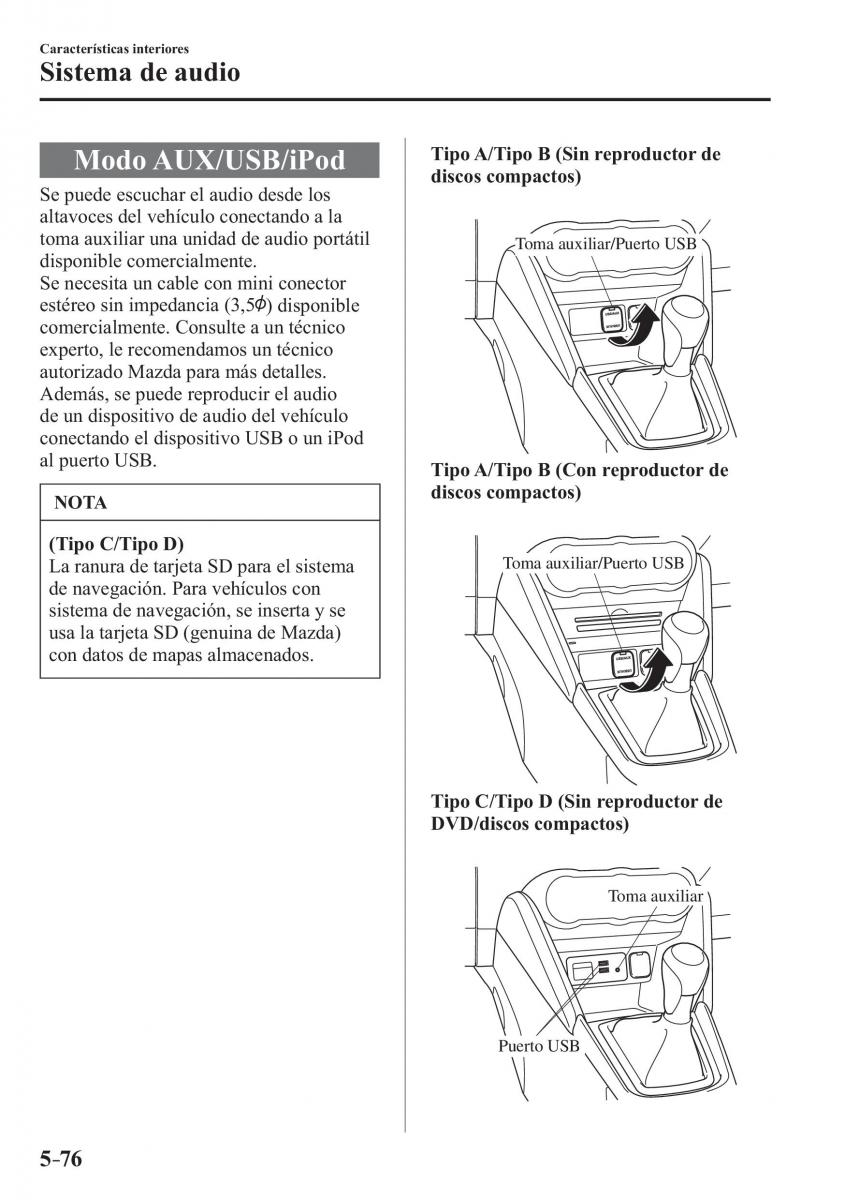 Mazda 2 Demio manual del propietario / page 401