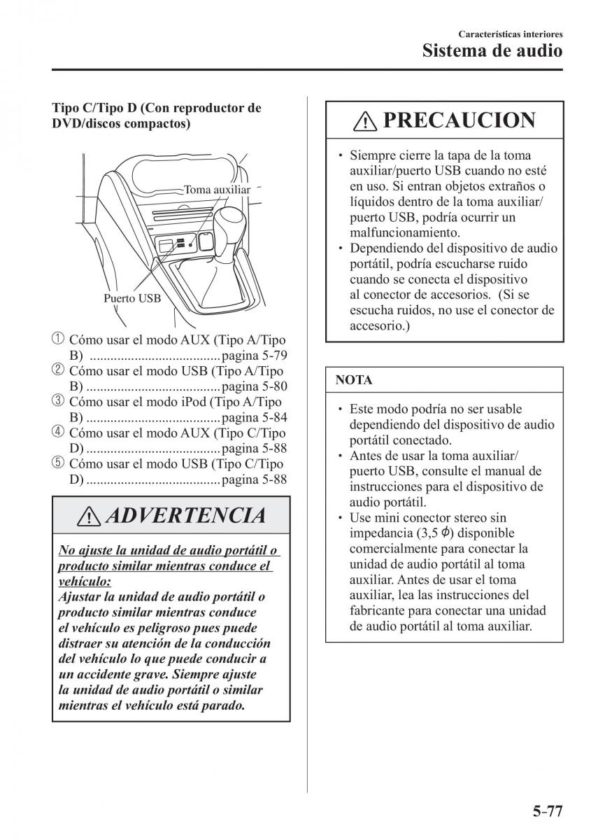 Mazda 2 Demio manual del propietario / page 402